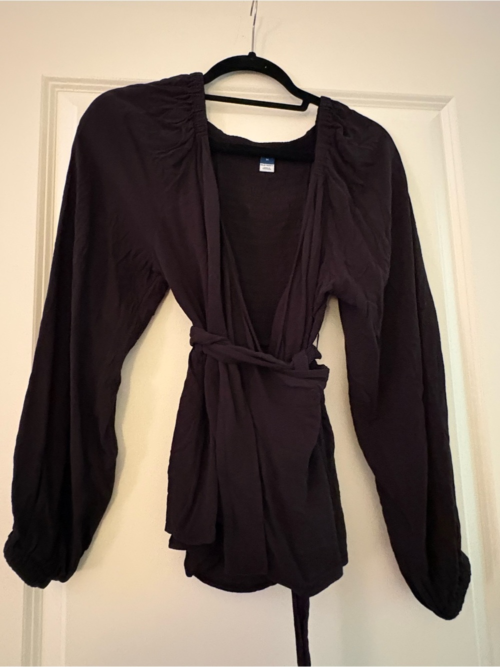 Old Navy black Wrap Blouse